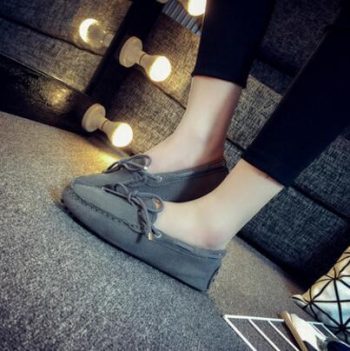Genuine Leather Women Flat Shoes Casual Loafers - Image 12