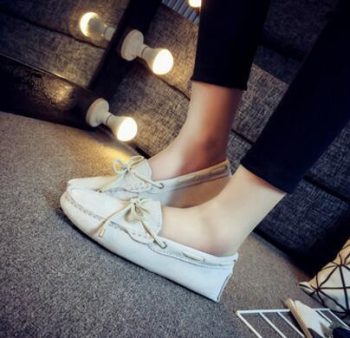 Genuine Leather Women Flat Shoes Casual Loafers - Image 16