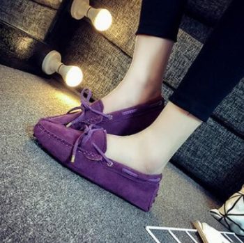 Genuine Leather Women Flat Shoes Casual Loafers - Image 9
