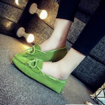 Genuine Leather Women Flat Shoes Casual Loafers - Image 11