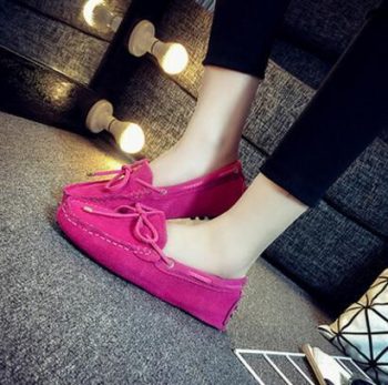 Genuine Leather Women Flat Shoes Casual Loafers - Image 7