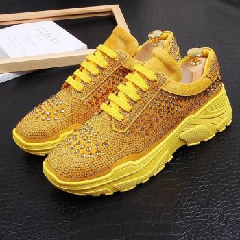 Charm Men royal luxury rhinestone high tops Causal Loafers - Image 9