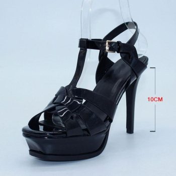 Genuine Leather High Heel Sandals Women Heels - Image 5