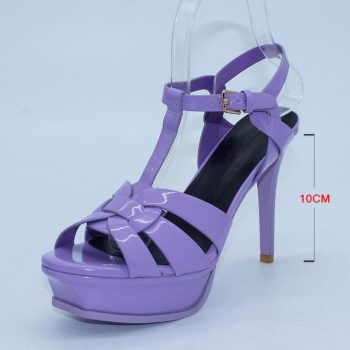 Genuine Leather High Heel Sandals Women Heels - Image 11