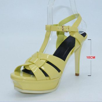 Genuine Leather High Heel Sandals Women Heels - Image 13