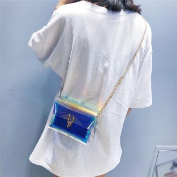 Crossbody Bags for Women Laser Transparent Bags - Image 3