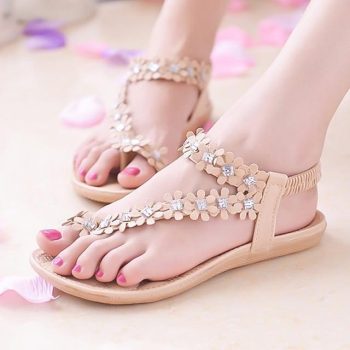 Women Sandals Bling Bowtie Fashion Peep Toe Jelly Shoes Sandal - Image 11