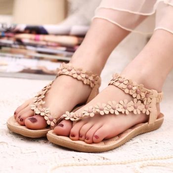 Women Sandals Bling Bowtie Fashion Peep Toe Jelly Shoes Sandal - Image 4