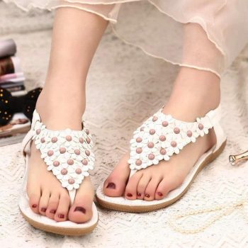 Women Sandals Bling Bowtie Fashion Peep Toe Jelly Shoes Sandal - Image 5