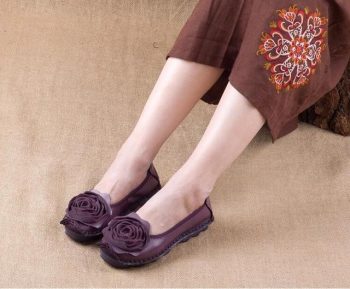 Fashion Big Flower Loafers Comfortable Women Shoes - Image 8