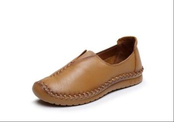 Genuine Leather comfortable non-slip soft bottom handmade sewing casual lazy shoes - Image 7