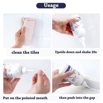 DIY 9.6 Oz Waterproof Grout Filler - Tile Filler -Tile Repair - Image 2