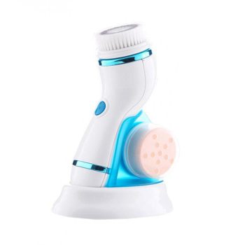 Facial Cleansing Brush With Changeable Heads & Stand - Image 2