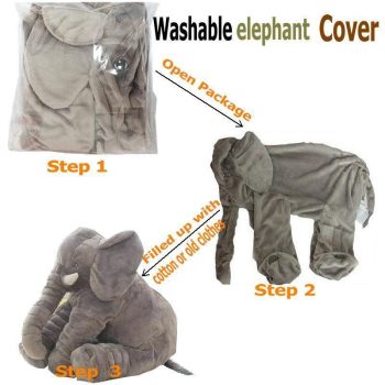 Premium Quality Plush Elephant Pillow - Image 7