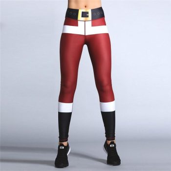 Printed Christmas Leggings - Image 6