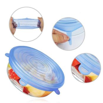 6 pieces Reusable Silicone Lids - Image 10