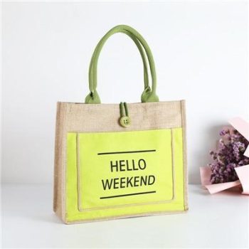 High Quality Women Linen Luxury Tote Large Capacity Female Casual Shoulder Bag - Image 4