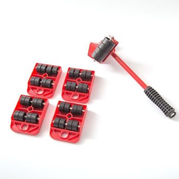 4 PC Rollers & 1PC Heavy Furniture Mover Transport Set - Image 2
