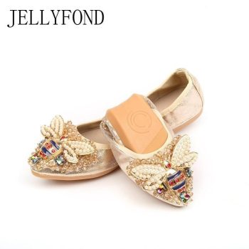Crystals Flat Shoes Woman Comfortable Soft Slip On Elegant Ladies Loafers - Image 2
