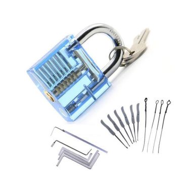 Transparent Lock Pick Practice Set