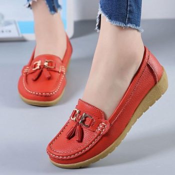 Genuine Leather Women Casual Shoes - Image 11