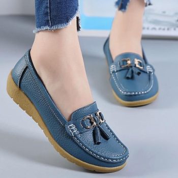 Genuine Leather Women Casual Shoes - Image 14