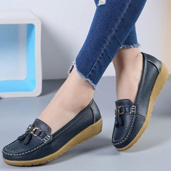 Genuine Leather Women Casual Shoes - Image 16