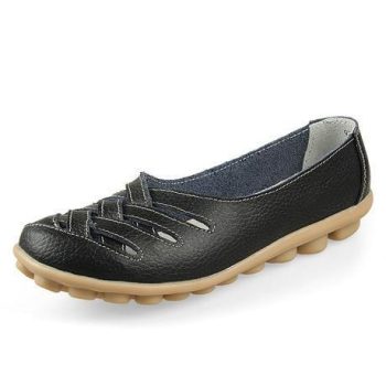 Genuine Leather Summer Women Flats Shoes