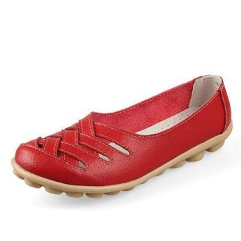 Genuine Leather Summer Women Flats Shoes - Image 13