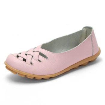 Genuine Leather Summer Women Flats Shoes - Image 11