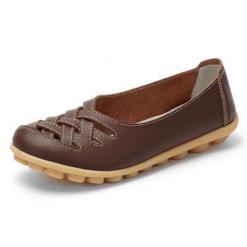 Genuine Leather Summer Women Flats Shoes - Image 9