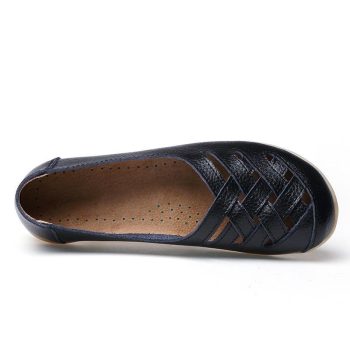 Genuine Leather Summer Women Flats Shoes - Image 2