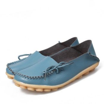 Women Flats Shoes Large Size Real Leather Mommy Shoes - Image 4