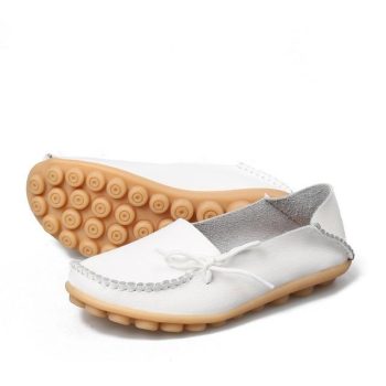 Women Flats Shoes Large Size Real Leather Mommy Shoes - Image 11