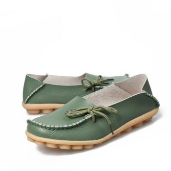 Women Flats Shoes Large Size Real Leather Mommy Shoes - Image 5