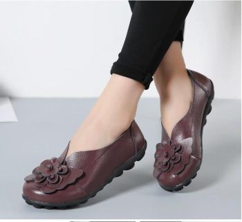 Genuine Leather Flat Shoes large size Loafers leisure shoe - Image 11