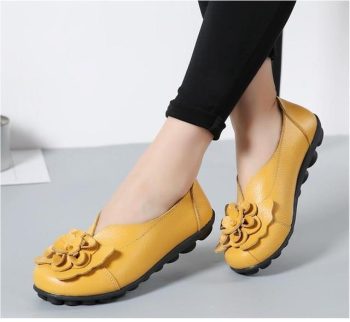 Genuine Leather Flat Shoes large size Loafers leisure shoe - Image 7