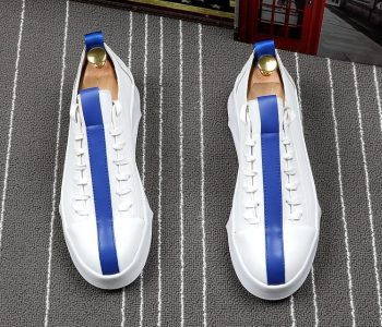 Men Trendy Designer trendsetter fashion white flats Platform shoes - Image 4