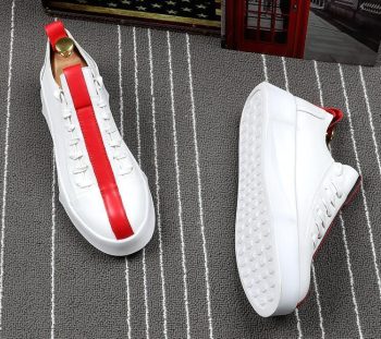 Men Trendy Designer trendsetter fashion white flats Platform shoes - Image 7