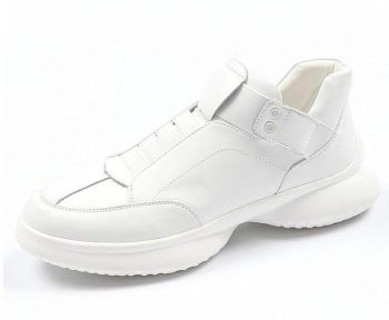 Men Trendy Designer trendsetter shine blue white silver slip-on flats Casual Shoes - Image 3