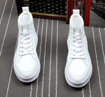 Men street Fashion Punk hip-hop yellow white high tops Loafers Casual Flats Shoes