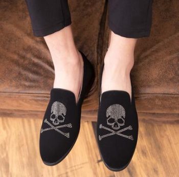 Men street trendsetter comfortable leather Flats Shoes