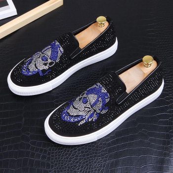 Men streets fashion rhinestone pirates Causal flats platform Shoes - Image 5
