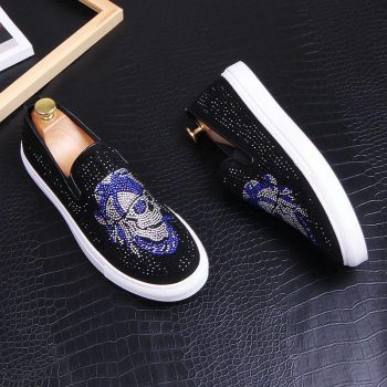 Men streets fashion rhinestone pirates Causal flats platform Shoes - Image 7
