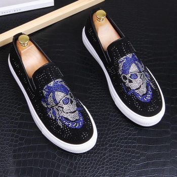 Men streets fashion rhinestone pirates Causal flats platform Shoes - Image 6