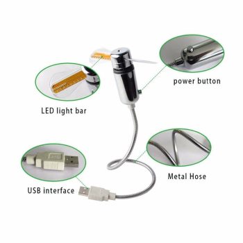 Mini USB Clock Fan - Image 5