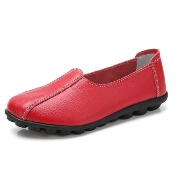 Women Flats Soft Comfortable Quality Leather Flat Shoes - Image 9