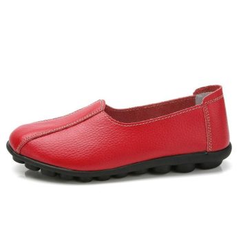 Women Flats Soft Comfortable Quality Leather Flat Shoes - Image 3