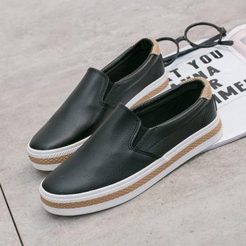 High Quality Soft Leather Shoes Women Flats Fashion Ladies Loafers - Image 9