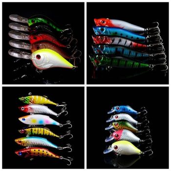 52PCs Mixed Fishing Lures Minnow Crank baits Wobblers Set - Image 4